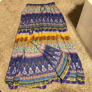 skirt with hamsa hand print